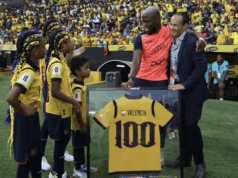 La ‘Tri’ rindió homenaje a Énner Valencia por su encuentro 100