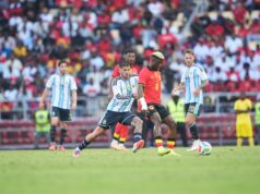 Argentina se quedó con el triunfo en amistoso ante Angola