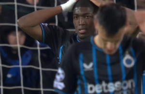 Joel Ordóñez marcó en contra en empate de Brujas ante Atlético de Madrid