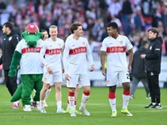 Jeremy Arévalo reapareció en triunfo por goleada de Stuttgart